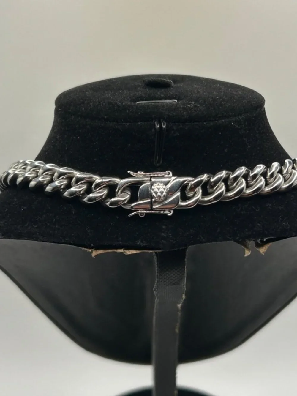 Mens Real Silver Cuban Chain Stainless Steel Plated 10mm 20 Inch Solid Durable